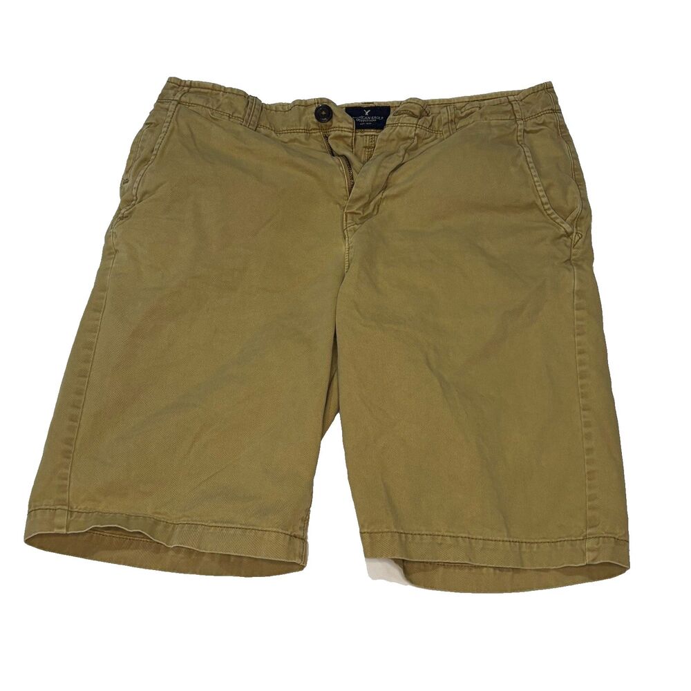 American Eagle Khaki Shorts Men’s Size 31 Classic Fit Casual Chino Tan Brown